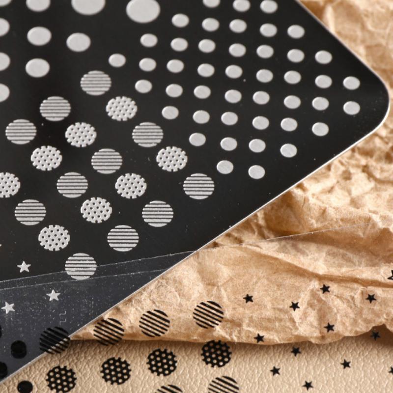 3D Printing Template - /Vly/ Niedliche Punkte & Streifen Nagelkunst