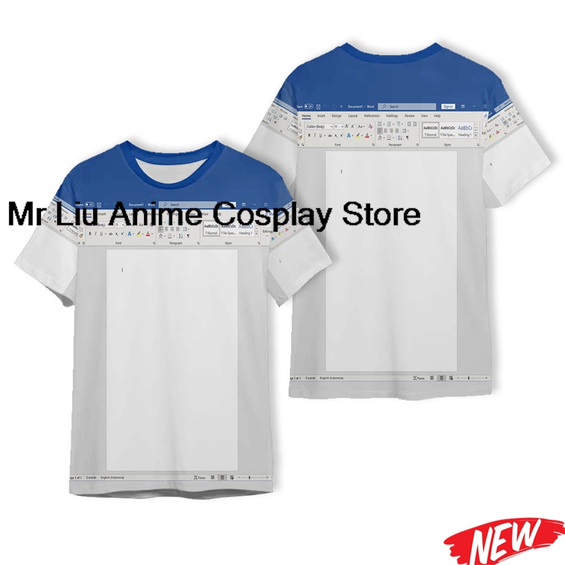 3D Printing Software - 3D Kreatives Excel Word Muster T-Shirt