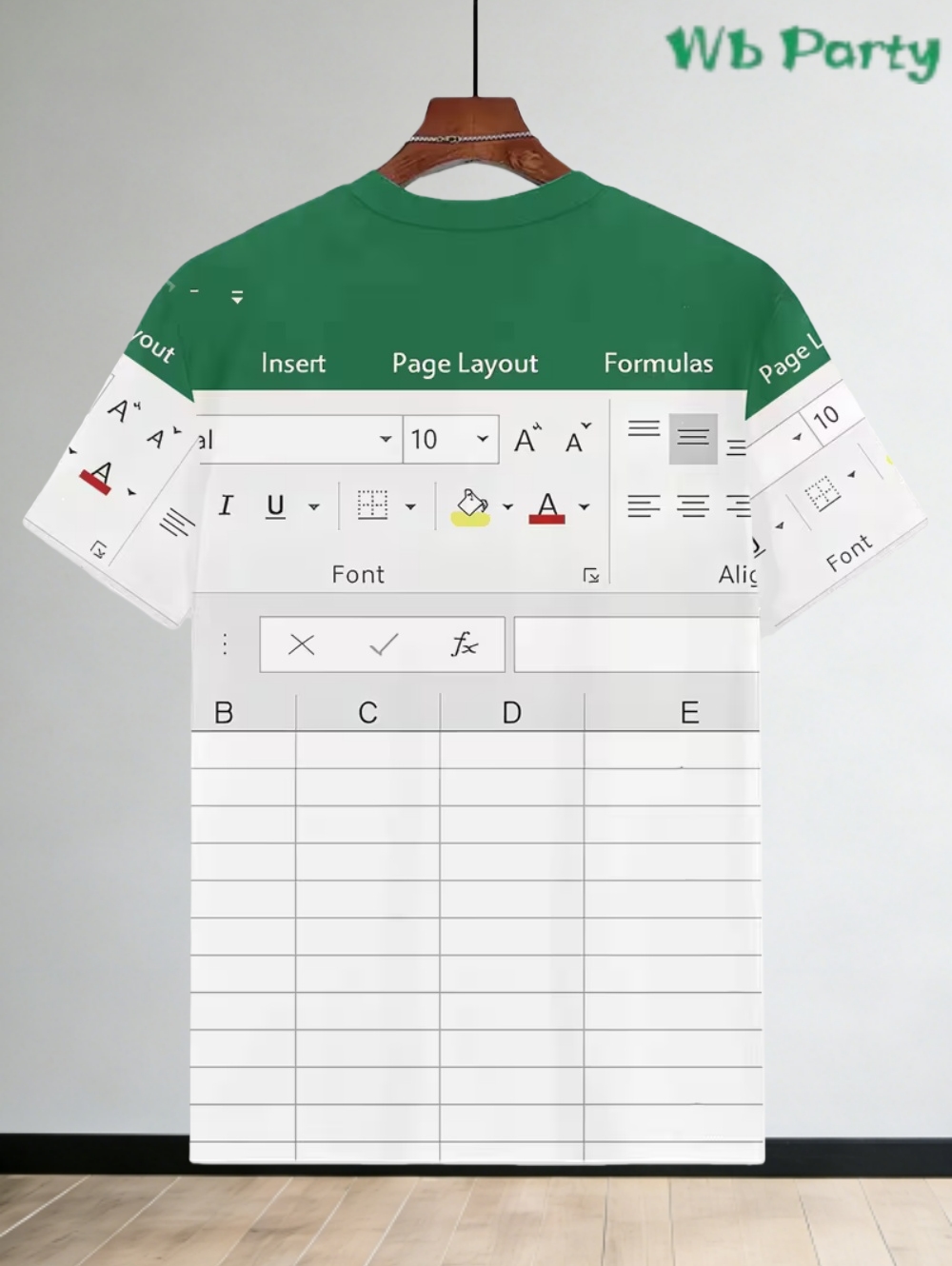 3D Printing Design Software - Casual Excel T-shirt für Männer 3D