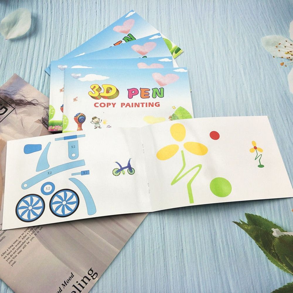 3D Printing Template - Kunsthandwerk Kreatives 3D-Stift-Set Kindergeschenke Zeichenschablonen Zubehör