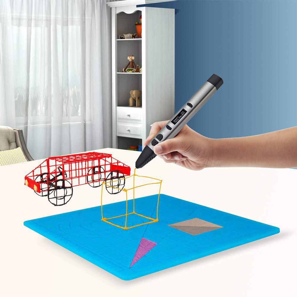 3D Printing Template - Langlebige Zeichenvorlagen Flexible Silikonmatte 3D-Stift-Unterlage 3D-Druckmatte