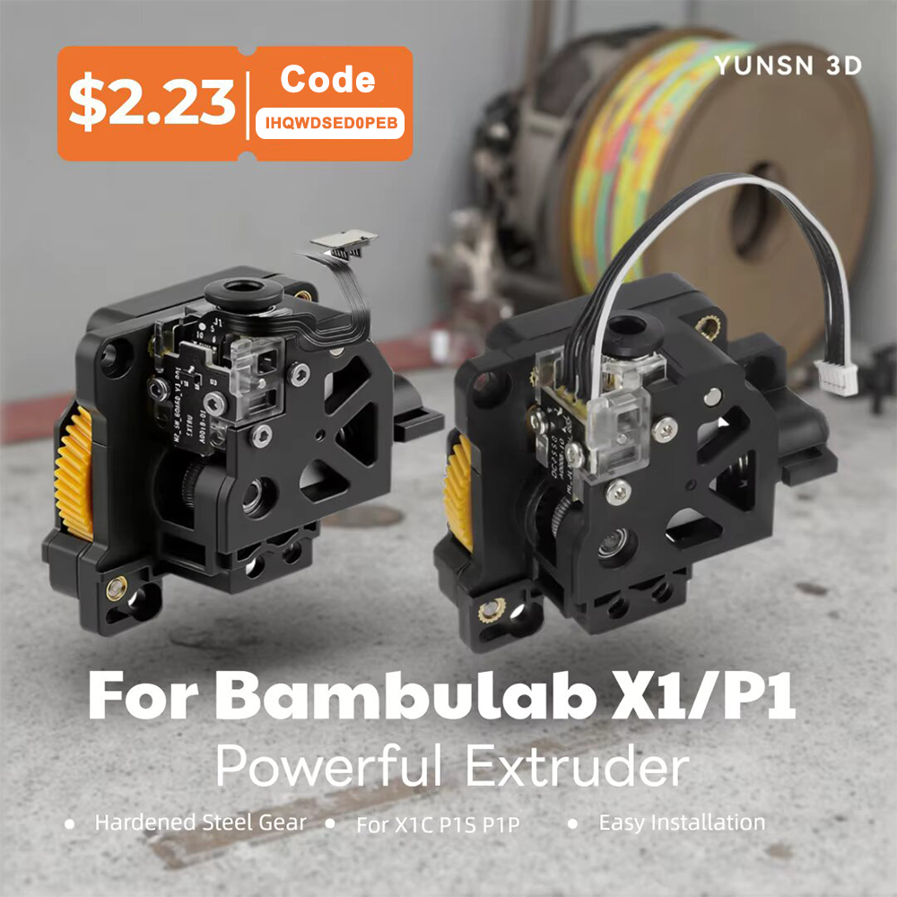 3D Printing Software - Extruder-Komponenten für Bambu Lab X1C Gehärtetes