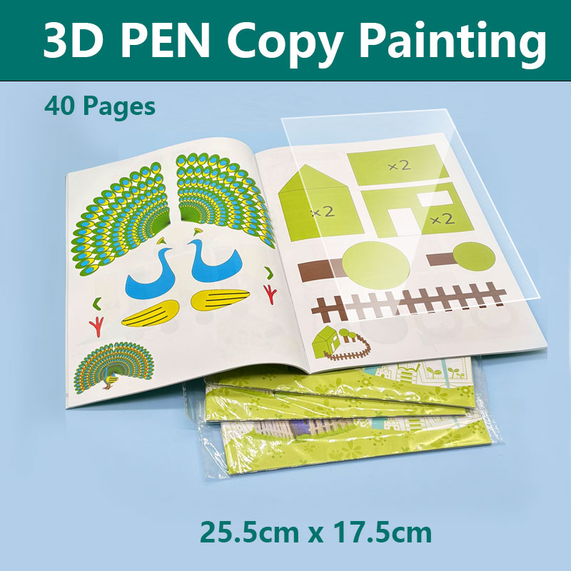 3D Printing Template - 3D-Stift-Zeichenbuch mit grafischen Vorlagen und Malutorials,
