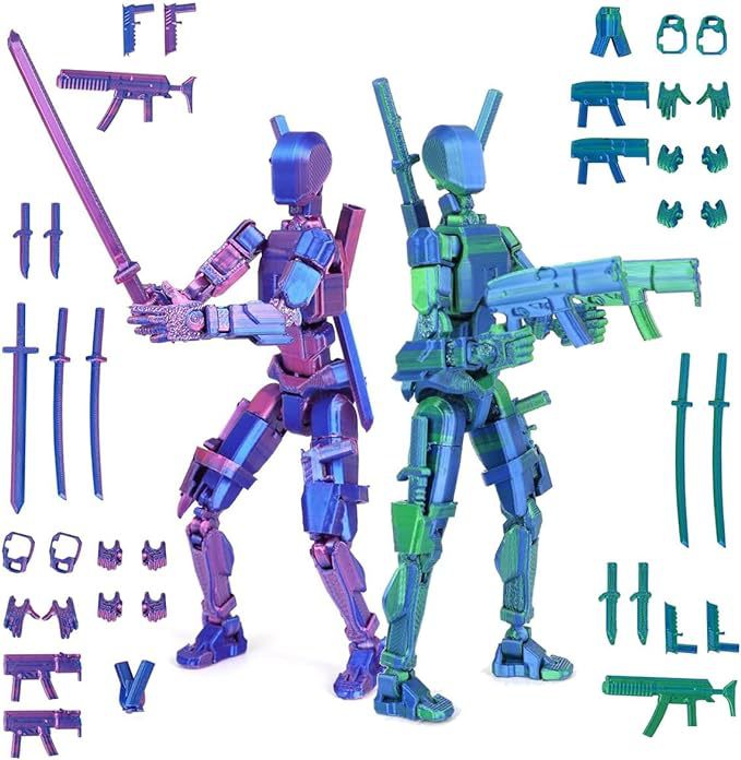 3D Printing Action Figure - Titan 13 Actionfigur, fertig montierter 3D-gedruckter