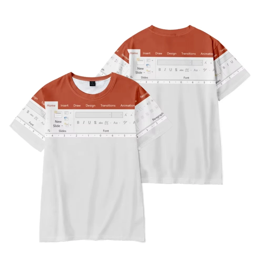 3D Printing Design Software - Excel Hawaiian Shirt Mode Herren T-Shirt