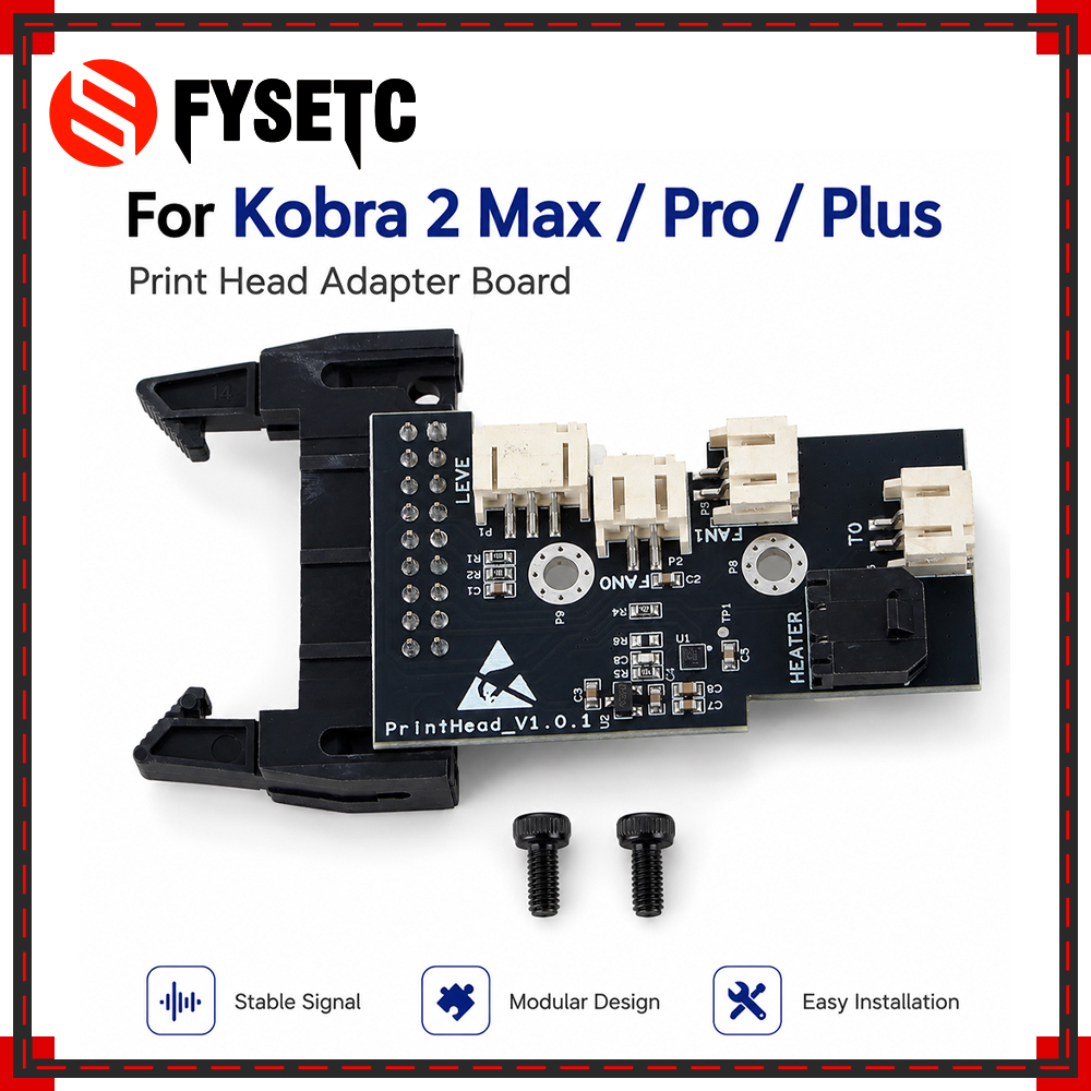 3D Printing Design Software - Für Kobra 2 Max/Pro/Plus Druckkopf-Adapterplatine, stabiles