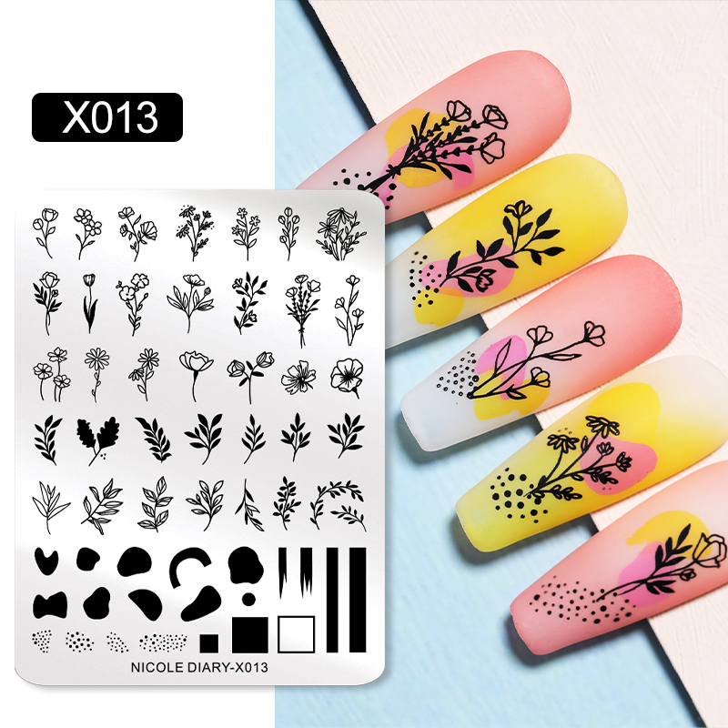 NICOLE DIARY Blätter Blume Nai – 3D Printing Template Bewertung und Preis