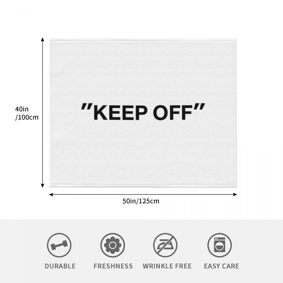 KEEP OFF Zitat Wurfdecke Luxus – 3D Printing Quotation Bewertung und Preis