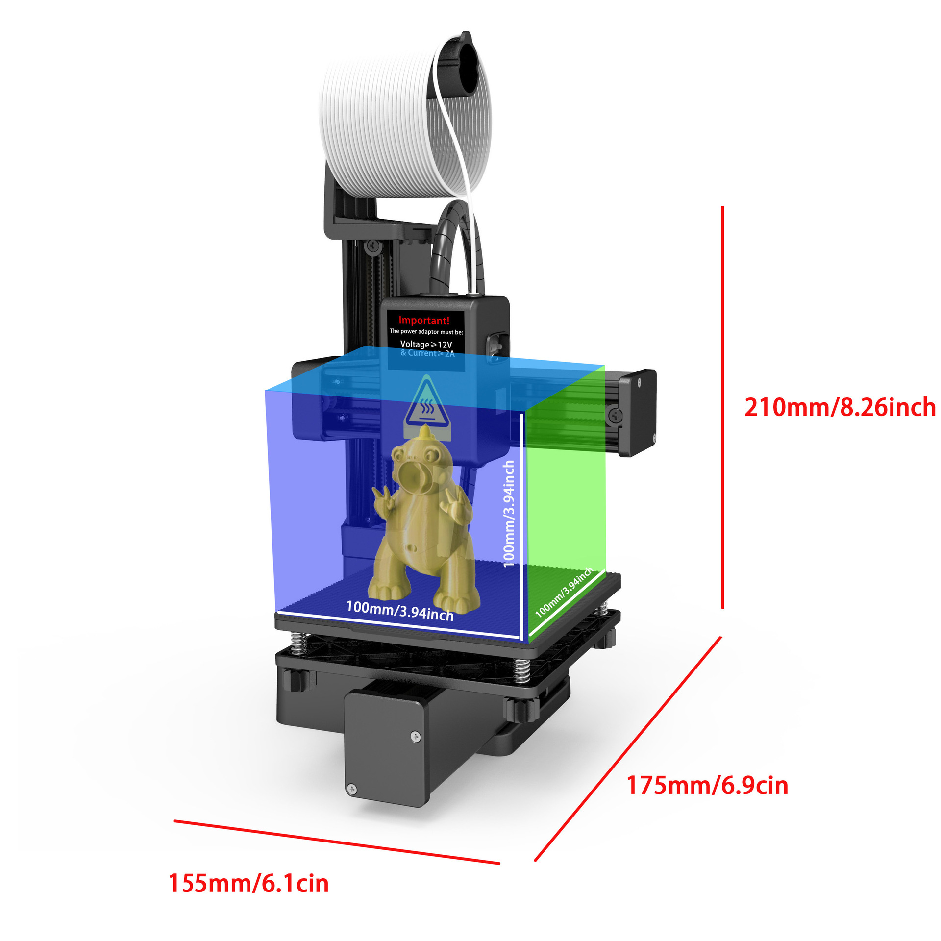 K10 Einstiegs-3D-Drucker Mini- – 3D Printing Design Software Bewertung und Preis