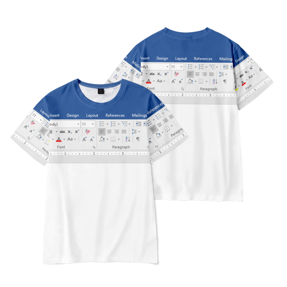 3D Casual Excel T-Shirt für Mä – 3D Printing Design Software Bewertung und Preis