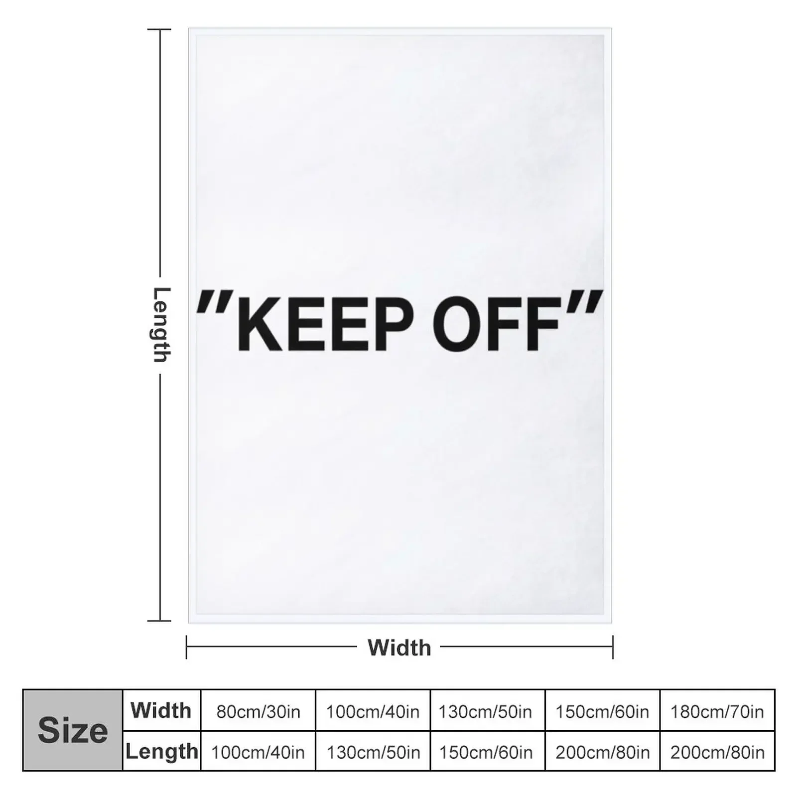 KEEP OFF Zitat Wurfdecke Couch – 3D Printing Quotation Bewertung und Preis