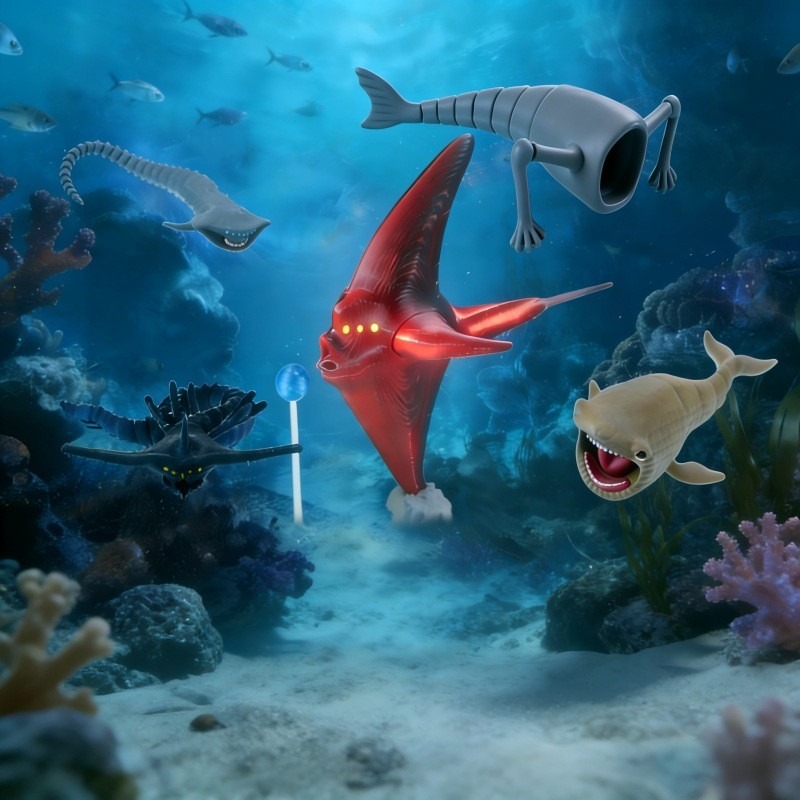 3D-Druck Sea Eater Bloop Gran  – 3D Printing Action Figure Bewertung und Preis