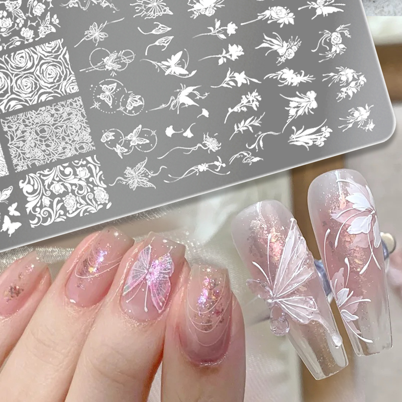BORN PRETTY Blätter Blume Nail – 3D Printing Template Bewertung und Preis
