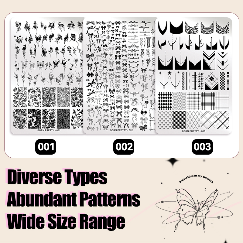 BORN PRETTY Blätter Blume Nail – 3D Printing Template Bewertung und Preis