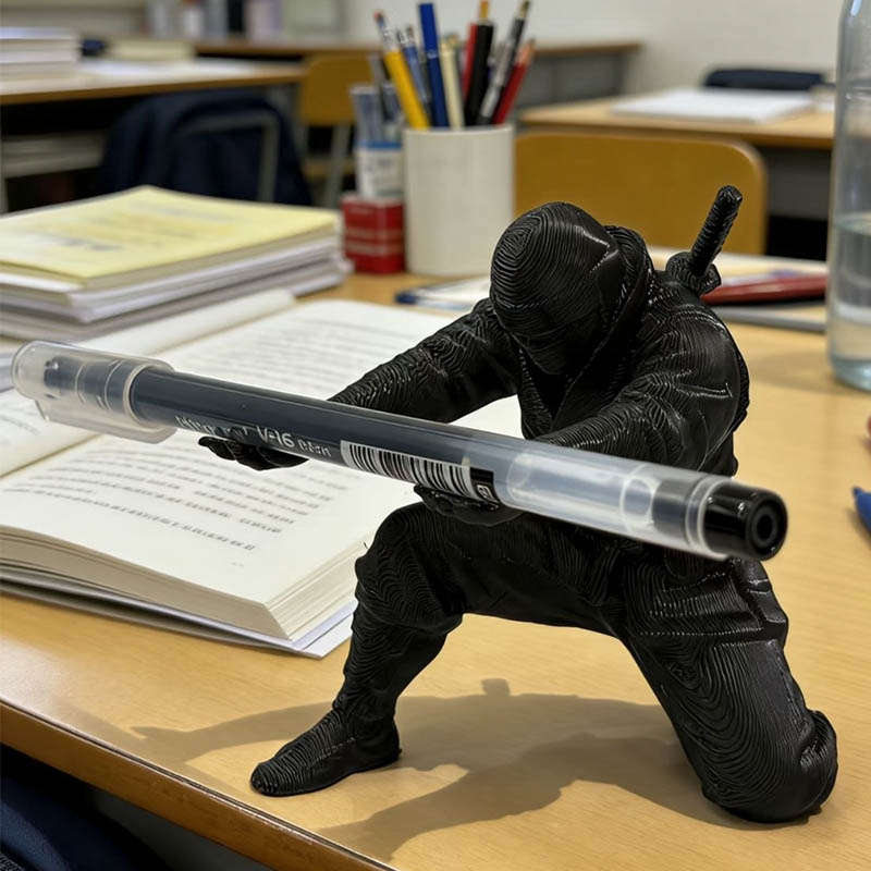 Ninja-Stifthalter, 3D-gedruckt – 3D Printing Office Setup Bewertung und Preis