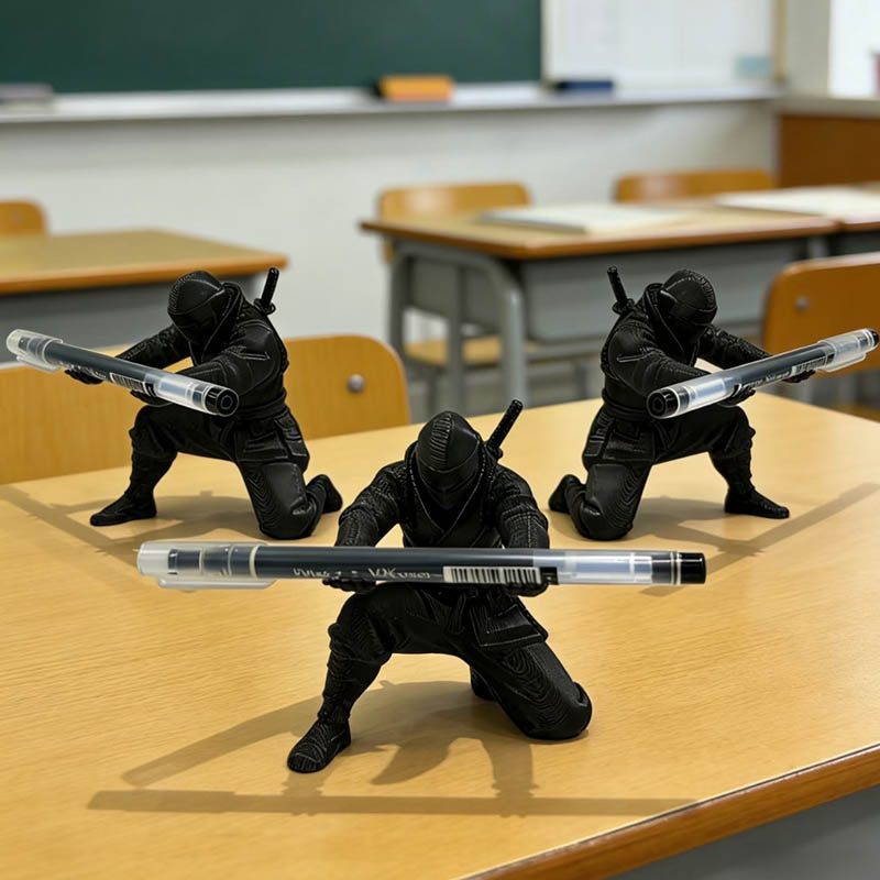 Ninja-Stifthalter, 3D-gedruckt – 3D Printing Office Setup Bewertung und Preis