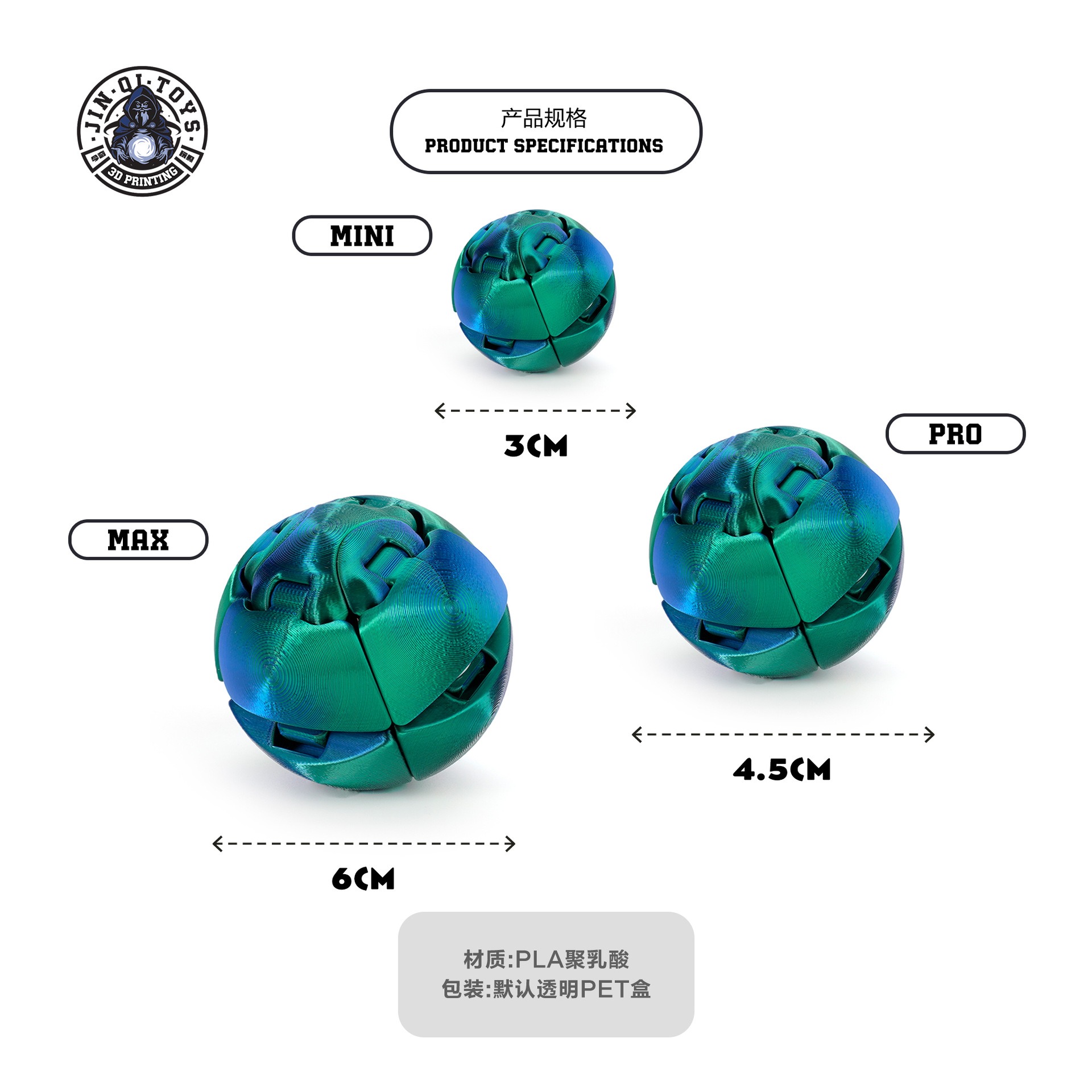 3D-Gedruckter Zahnradball Roti – 3D Printing Gears Bewertung und Preis